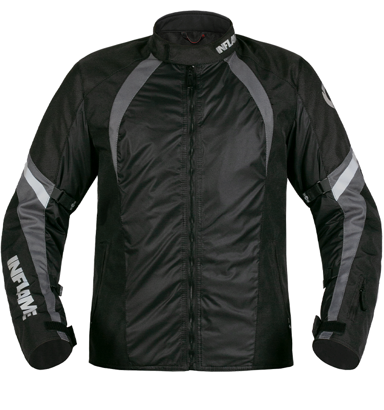 Куртка мужская INFLAME BREATHE текстиль, цвет серый в интернет-магазине Мотомода