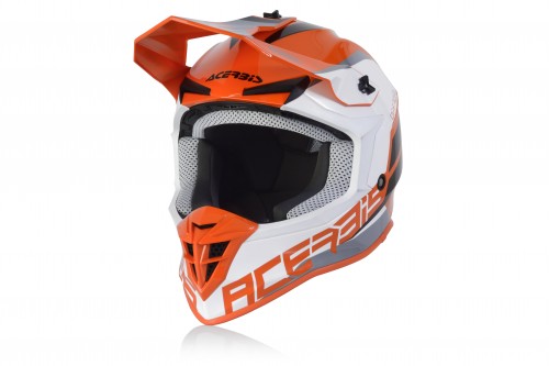 Шлем Acerbis LINEAR Orange/White в интернет-магазине Мотомода