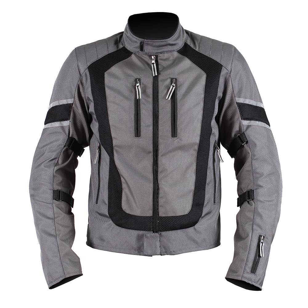 Куртка мужская INFLAME K10360 текстиль+сетка, цвет серый в интернет-магазине Мотомода