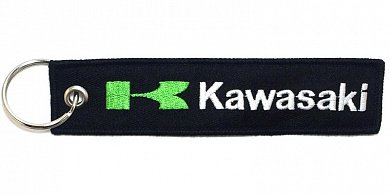 Брелок BMV 011 "Кавасаки" ткань, вышивка в интернет-магазине Мотомода
