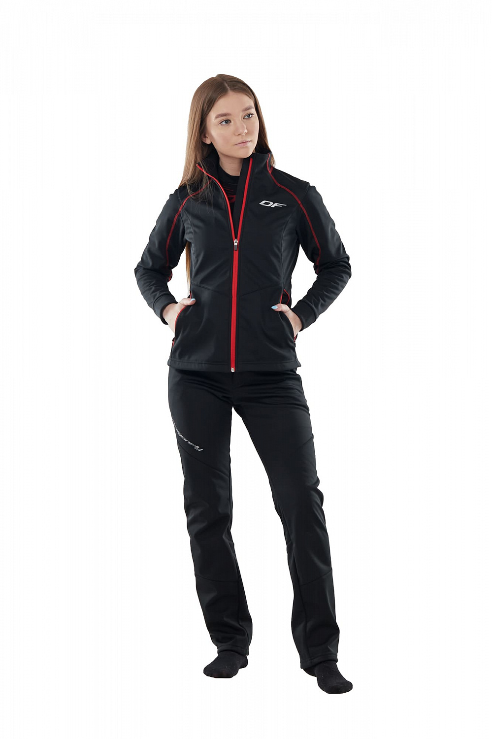 Куртка Explorer Black-Red женская, Softshell в интернет-магазине Мотомода
