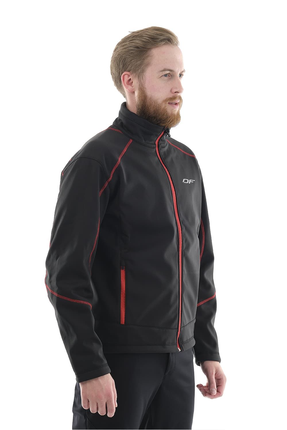 Куртка Explorer Black-Red  мужская, Softshell в интернет-магазине Мотомода