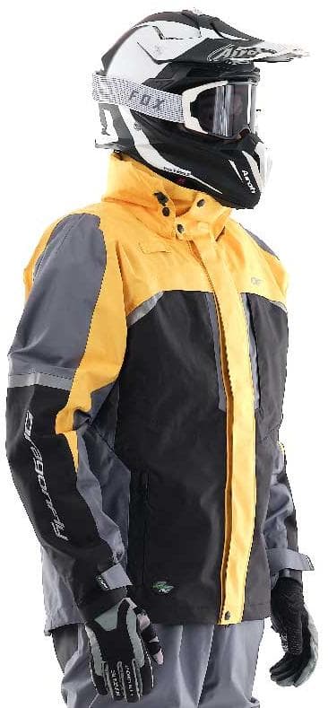Мембранная куртка QUAD PRO YELLOW-GREY 2020 в интернет-магазине Мотомода