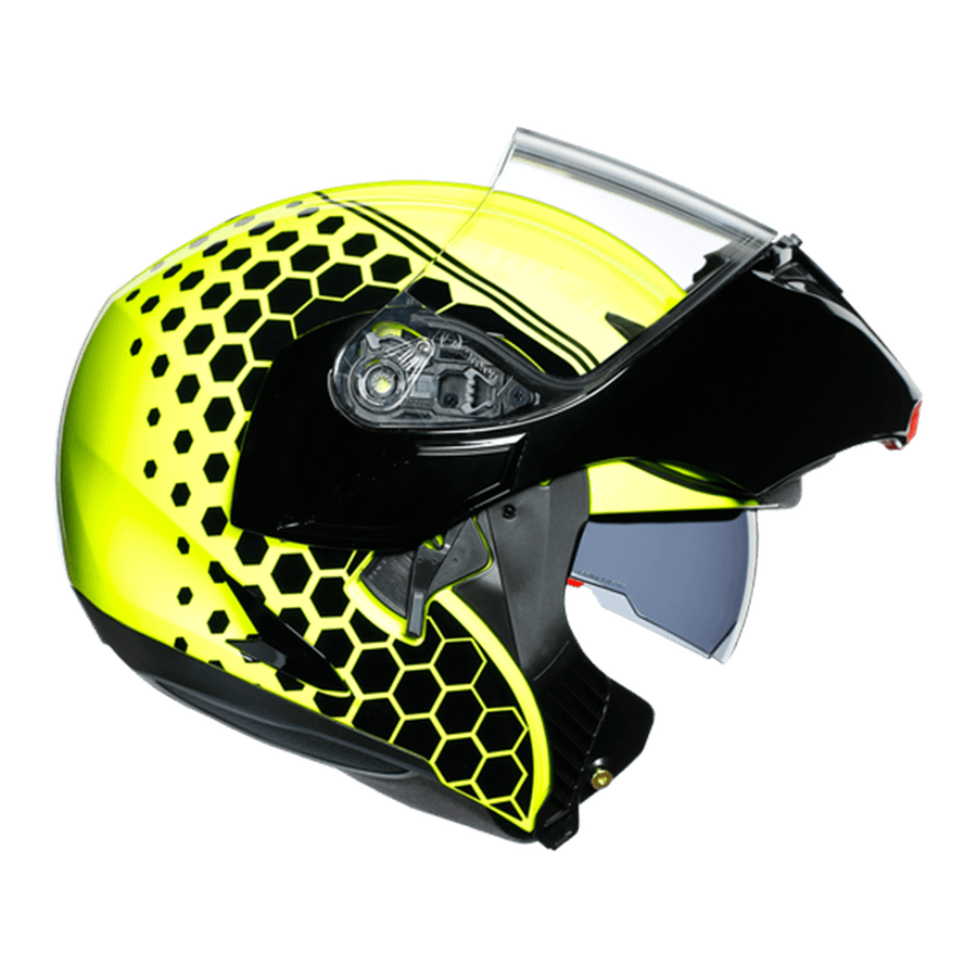 AGV Шлем COMPACT ST DETROID YELLOW FLUO/BLACK XS в интернет-магазине Мотомода