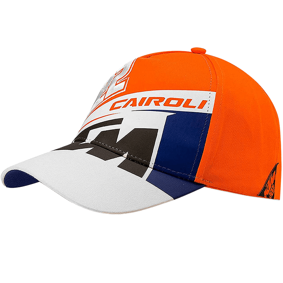VR46 Cairoli-KTM Шапка мужская оранжево-синяя в интернет-магазине Мотомода