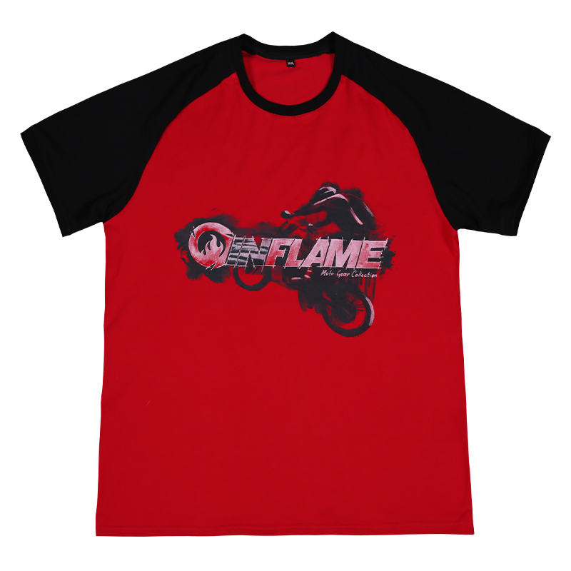 Футболка INFLAME T1021620 мужская, цвет красно-черный в интернет-магазине Мотомода