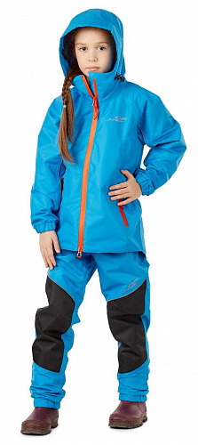 Детский комплект дождевой (куртка, брюки) EVO Kids BLUE (мембрана) в интернет-магазине Мотомода