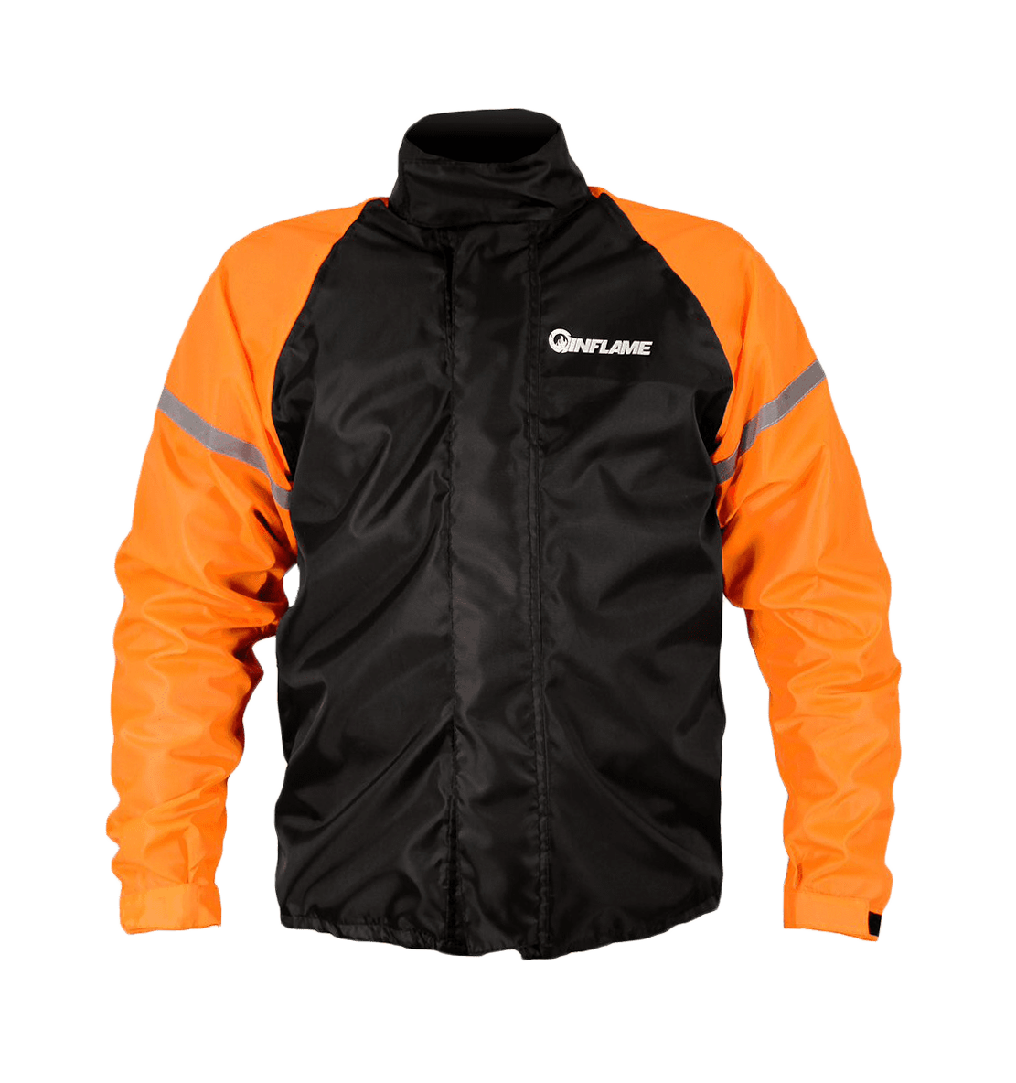 Куртка дождевика INFLAME RAIN CLASSIC, цвет черно-оранжевый в интернет-магазине Мотомода