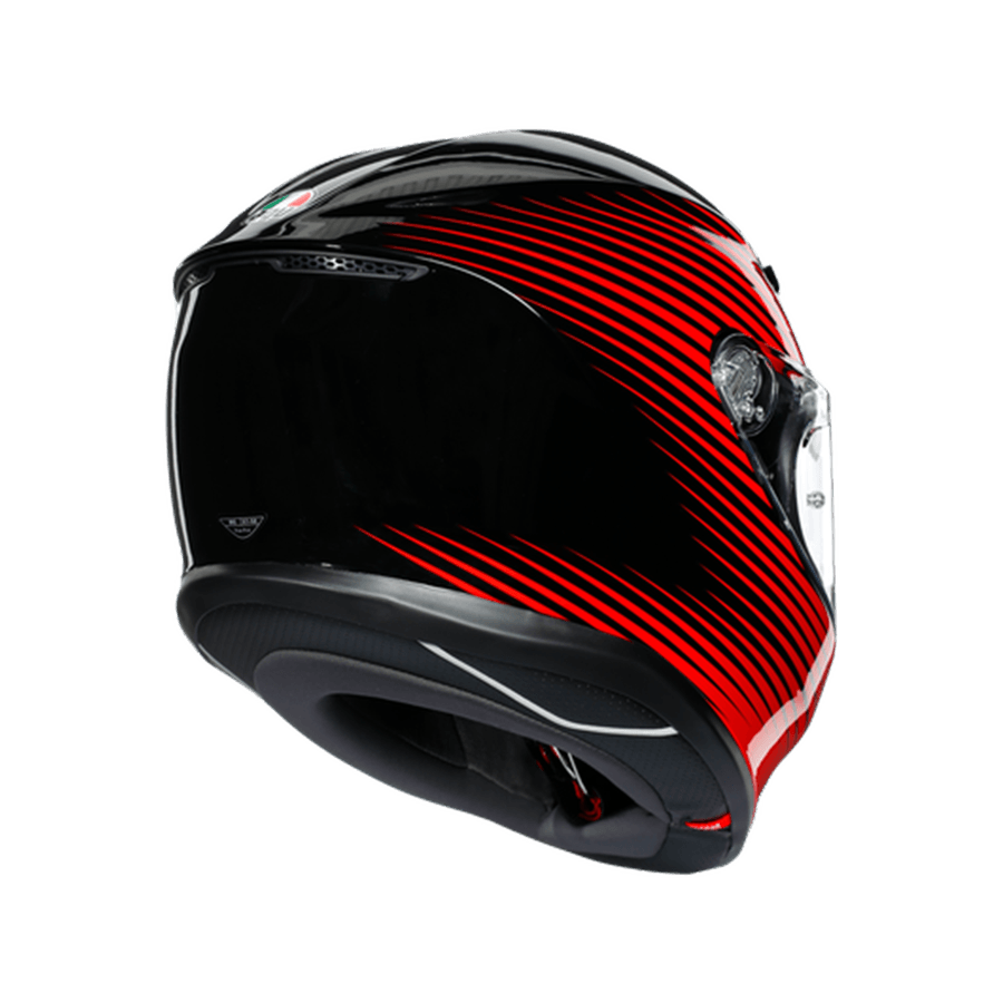 AGV K6 RUSH BLACK/RED в интернет-магазине Мотомода
