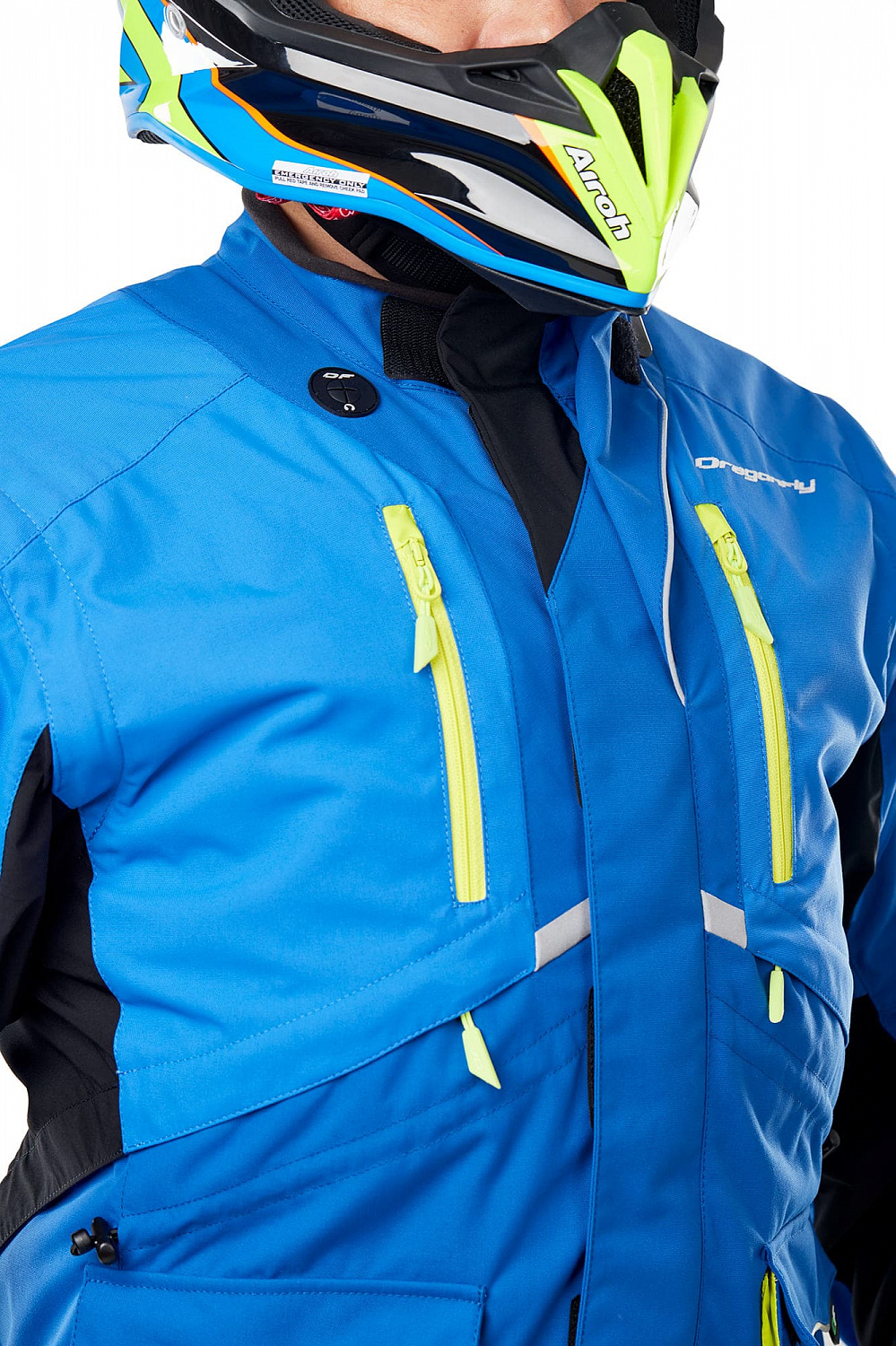 Куртка Эндуро Freeride DF Blue-Yellow в интернет-магазине Мотомода